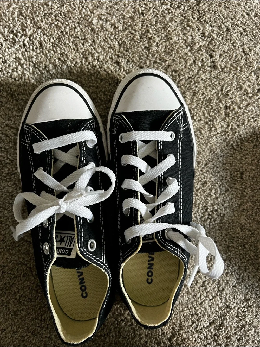 Converse Kids Low-Top Sneakers in Black and White
